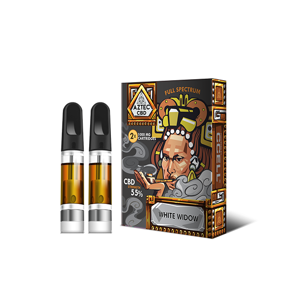 Aztec CBD 2 x 1000mg Cartridges- 1ml