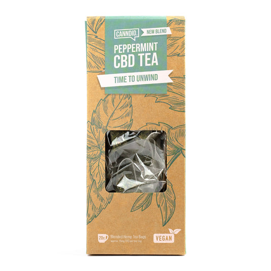 CANNDID 200mg CBD PEPPERMINT TEA BAGS - 20 BAGS