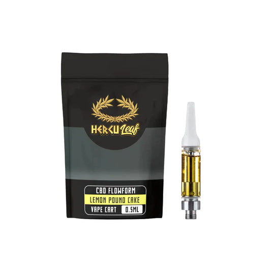 HERCULEAF FLOWFORM 450mg CBD VAPE CARTRIDGES - CHOOSE FLAVOUR