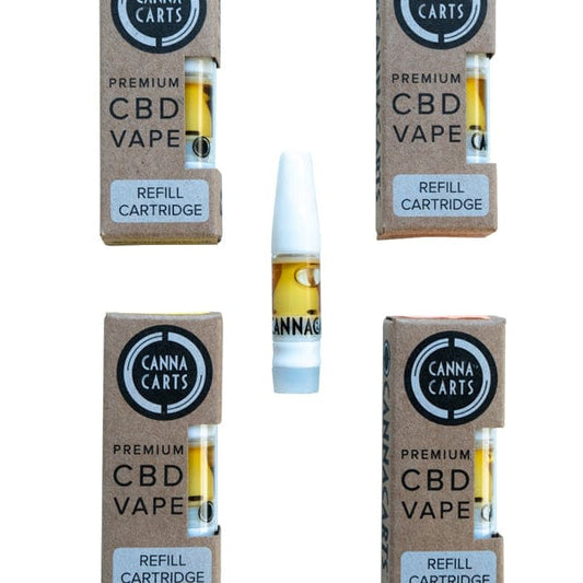 CANNACARTS PREMIUM 600mg CBD VAPE CARTRIDGES - CHOOSE FLAVOUR