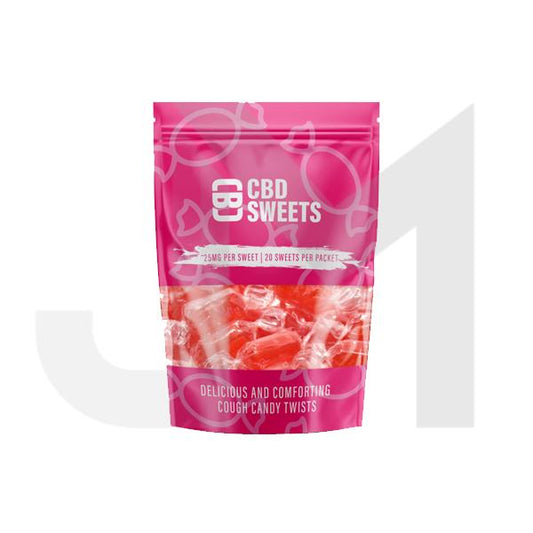 CBD ASYLUM 500mg COUGH CANDY TWISTS SWEETS