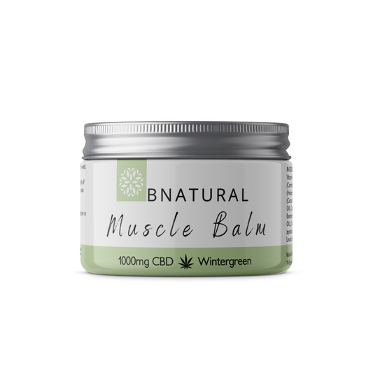 BNATURAL CBD 1000mg MUSCLE BALM - 50ml - WINTERGREEN