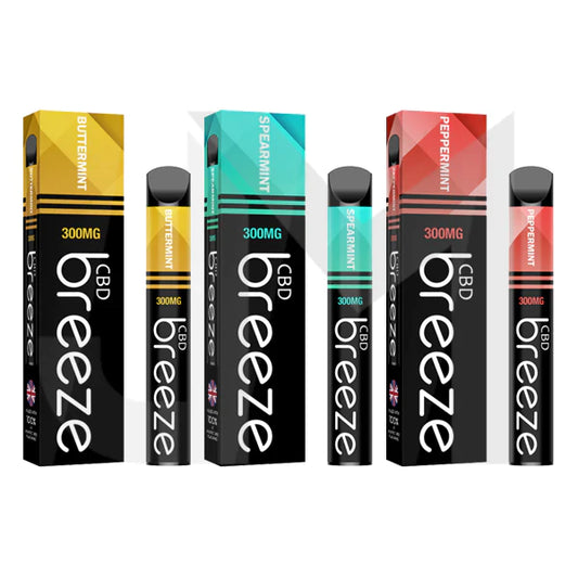 BREEZE CBD 300mg DISPOSABLE CBD VAPE - CHOOSE FLAVOUR