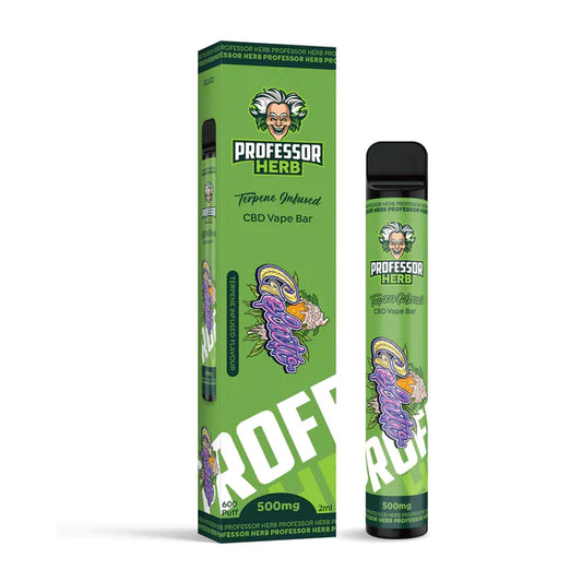 PROFESSOR HERB 500mg CBD DISPOSABLE VAPE - CHOOSE FLAVOUR