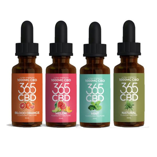 365CBD - 1000mg FLAVOURED CBD OIL TINCTURE 30ml