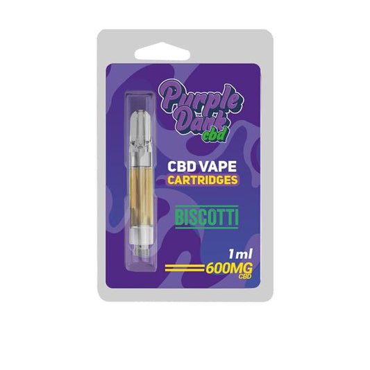 PURPLE DABZ - CBD VAPE CARTRIDGE - BISCOTTI FLAVOUR