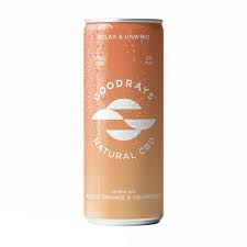 GOODRAYS 30mg CBD DRINK - BLOOD ORANGE & GRAPEFRUIT SELTZER 250ml