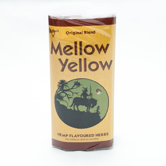 MELLOW YELLOW 35g POUCH - TOBACCO ALTERNATIVE - LESS THAN 20 PACKS LEFT FOR FORSEEABLE FUTURE