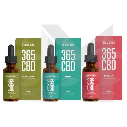 365CBD - 500mg FLAVOURED CBD OIL TINCTURE 30ml